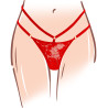 Designer Edition TOYJOY Stimulateur de clitoris avec culotte dentelle Divine Panty Rouge